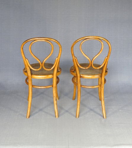 Deux chaises N° 20 "oméga" par Lebrun - France - 1890 - no Thonet