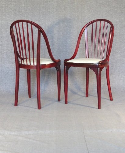 Deux chaises Thonet N ° A846 - Otto Prutscher - 1925 -Assises cuir -