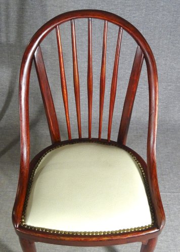 Deux chaises Thonet N ° A846 - Otto Prutscher - 1925 -Assises cuir -
