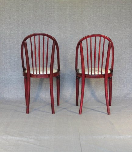Deux chaises Thonet N ° A846 - Otto Prutscher - 1925 -Assises cuir -