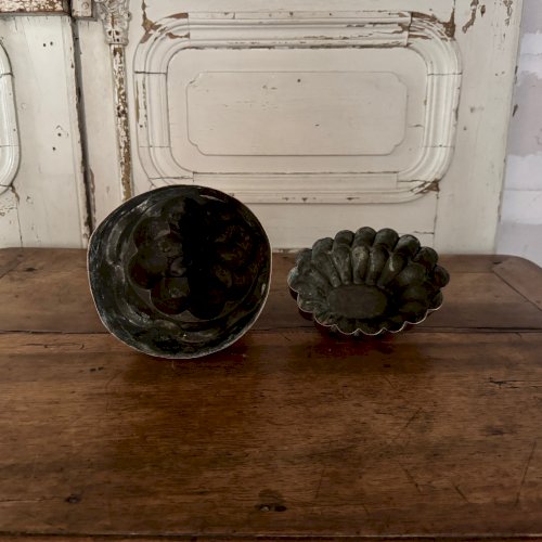 Deux moules à gâteaux en cuivre XIXe M3650