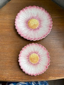 Deux plats fleurs