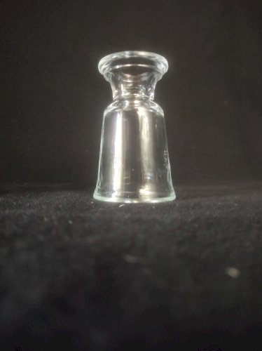 Deux verres à liqueur de bistrot, pied court