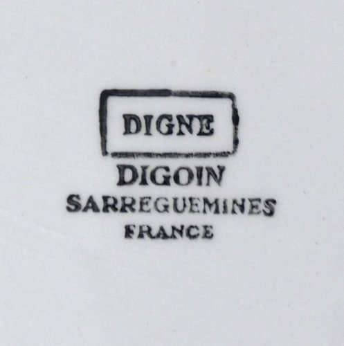 Digoin Sarreguemines DIGNE 2 assiettes plates