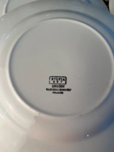 Digoin Sarreguemines modèle Silvia 2x6 assiettes et 1 plat