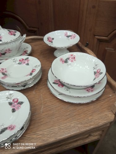 dinette enfant motif floral 17 pièces 