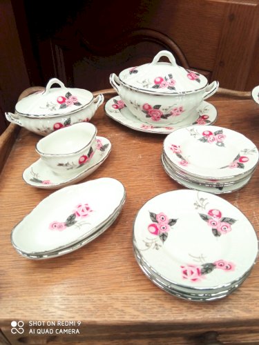 dinette enfant motif floral 17 pièces 