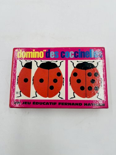 Domino des coccinelles Fernand Nathan jeu éducatif vintage