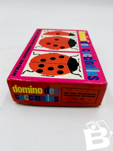 Domino des coccinelles Fernand Nathan jeu éducatif vintage