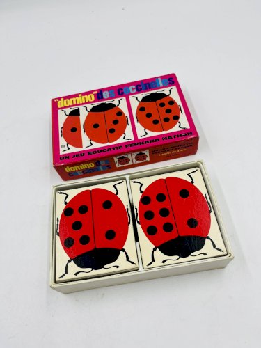 Domino des coccinelles Fernand Nathan jeu éducatif vintage