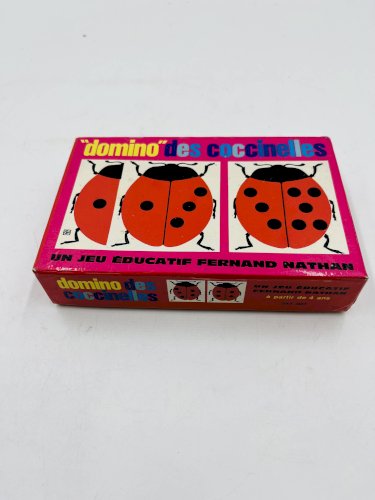 Domino des coccinelles Fernand Nathan jeu éducatif vintage
