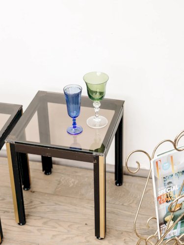 Donna, la paire de tables basses en métal N°63