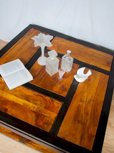 Donna, la table basse carrée en bois N°649