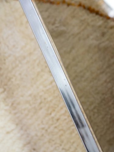 Donna, la table basse chromée en verre fumé N°666