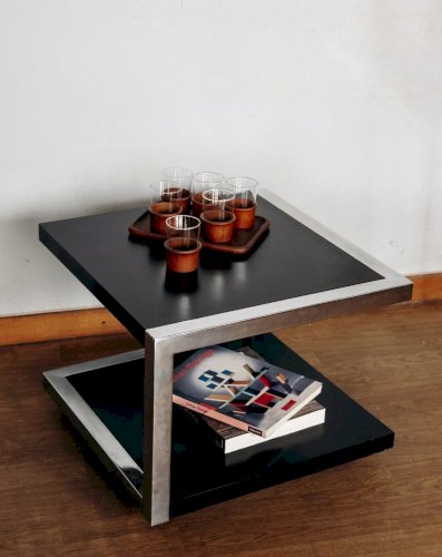 Donna, la table basse en bois et métal N°214