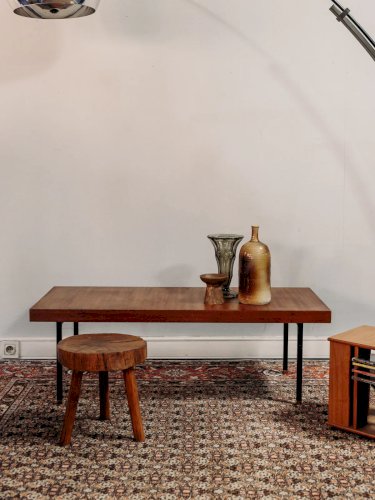 Donna, la table basse en bois et métal N°654