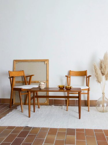 Donna, la table basse en bois foncé N°559