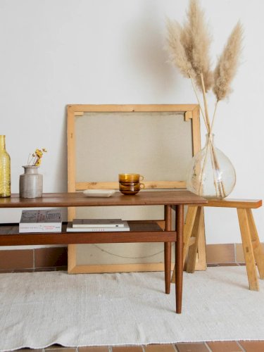 Donna, la table basse en bois massif N°565