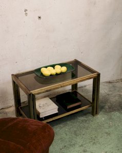 Donna, the metal and glass coffee table No. 452