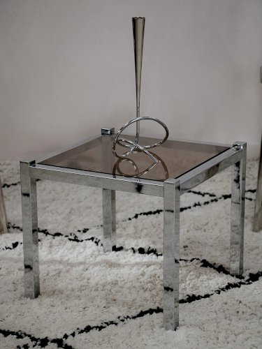 Donna, la table basse en métal et verre N°772