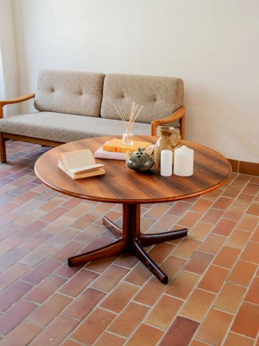 Donna, la table basse en teck N°195