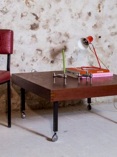 Donna, la table basse en teck N°232