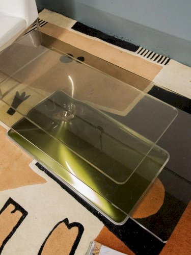 Donna, la table basse en verre Michel Dumas N°688