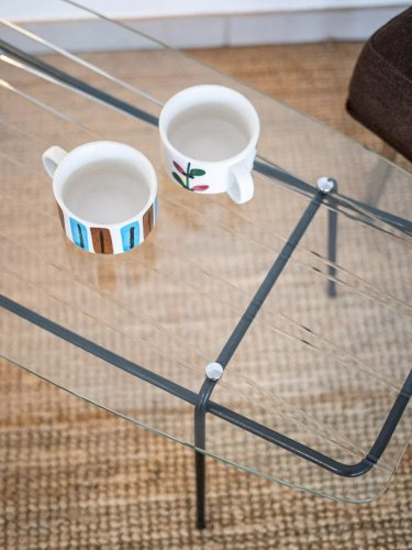 Donna, la table basse en verre N°508