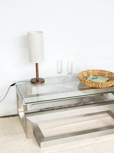 Donna, la table basse métal et verre N°64