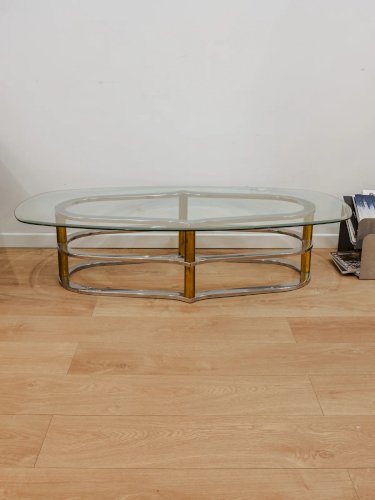 Donna, la table basse ovale en verre N°786