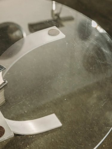 Donna, la table basse ronde en verre N°504