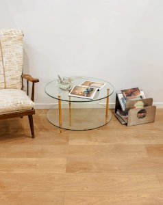 Donna, the round glass coffee table No. 784