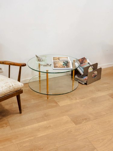 Donna, la table basse ronde en verre N°784