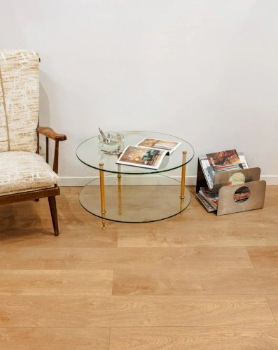 Donna, la table basse ronde en verre N°784