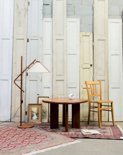 Donna, la table basse tripode en teck N°626