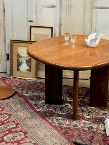 Donna, la table basse tripode en teck N°626