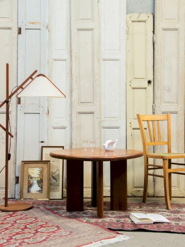 Donna, la table basse tripode en teck N°626