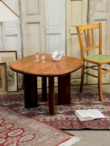 Donna, la table basse tripode en teck N°626