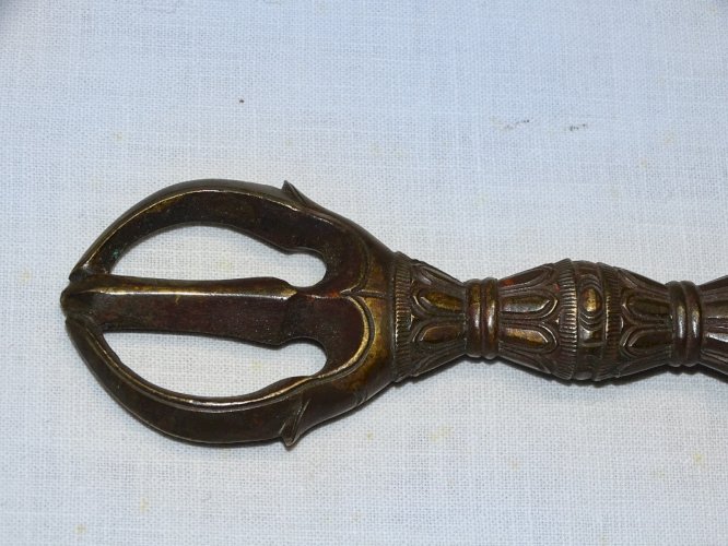 -DORJE BOUDDHISTE INSTRUMENT RITUEL TIBETAIN SYMBOLE SPIRITUEL  XVIII/XIXe