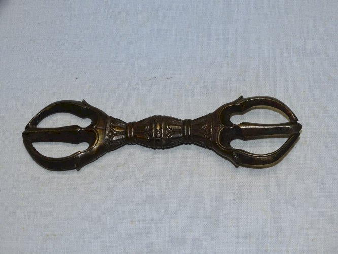 -DORJE BOUDDHISTE INSTRUMENT RITUEL TIBETAIN SYMBOLE SPIRITUEL  XVIII/XIXe