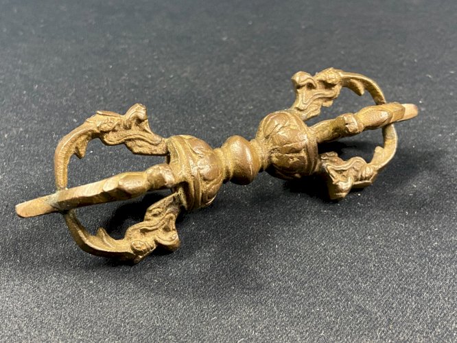 Dorje rituel en bronze bouddhisme Népal Tibet Himalaya Dordje Vajra