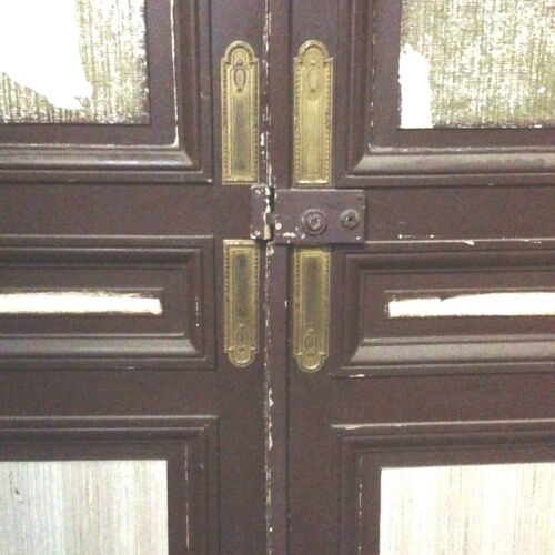 Double porte / Portes anciennes / Porte de passage Blanc/Naturel