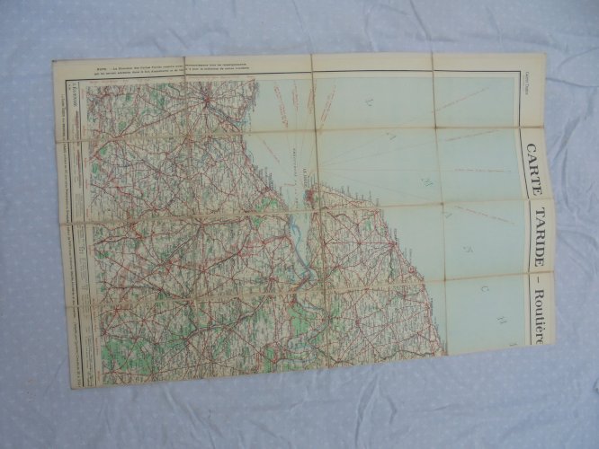 porte carte et demi carte  de france d officier 