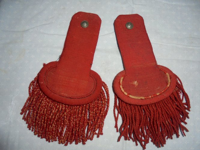 paire d epaulettes de sapeur pompier francais 1900