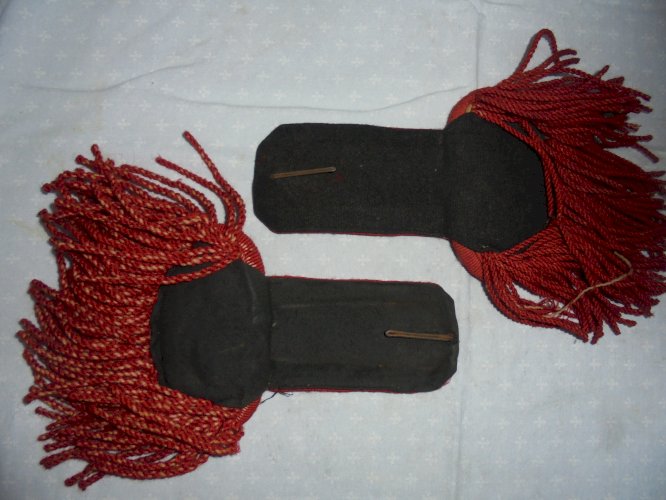 paire d epaulettes de sapeur pompier francais 1900