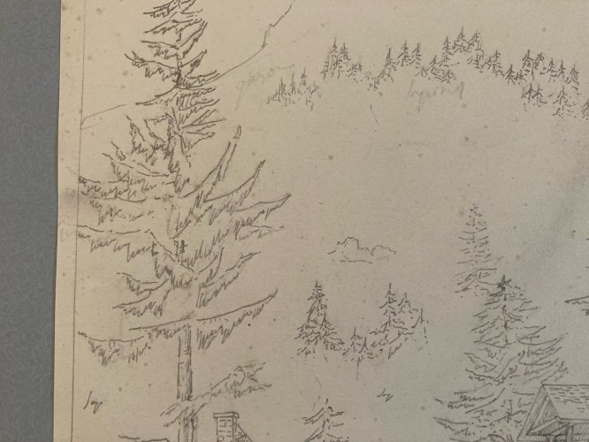 Drawing Dessin 1850 XIXe Chatreuse Casalibus Ancien Old Art Classique Original