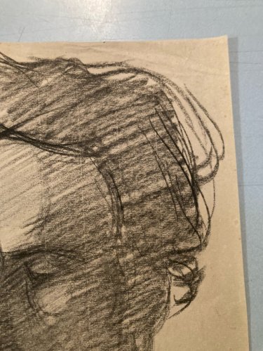 Drawing dessin Femme Cubiste Cubisme Portrait Ancien 1950 A Identifier Art Old