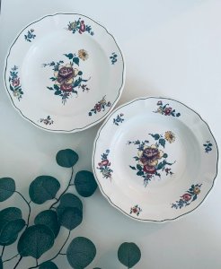 Villeroy & Boch Alt Straßburg Vintage Shallow Bowls Duo 23.5cm
