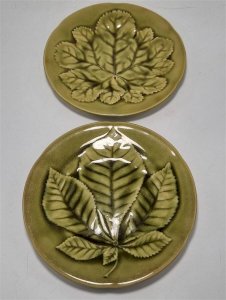 Duo of slipware plates
