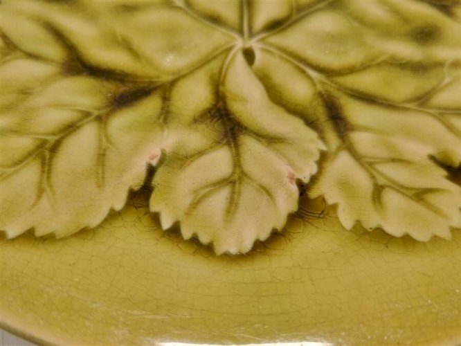 Duo d’assiettes en barbotine